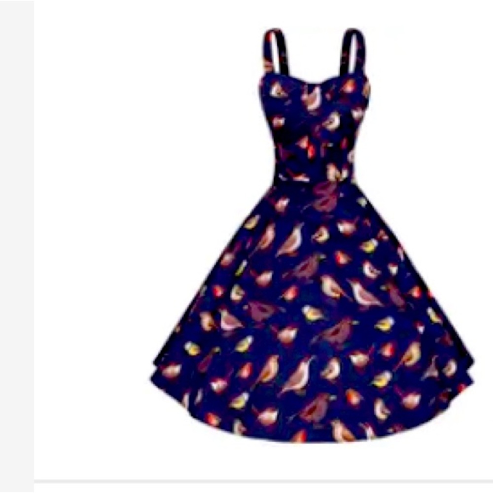 Women dress with birds